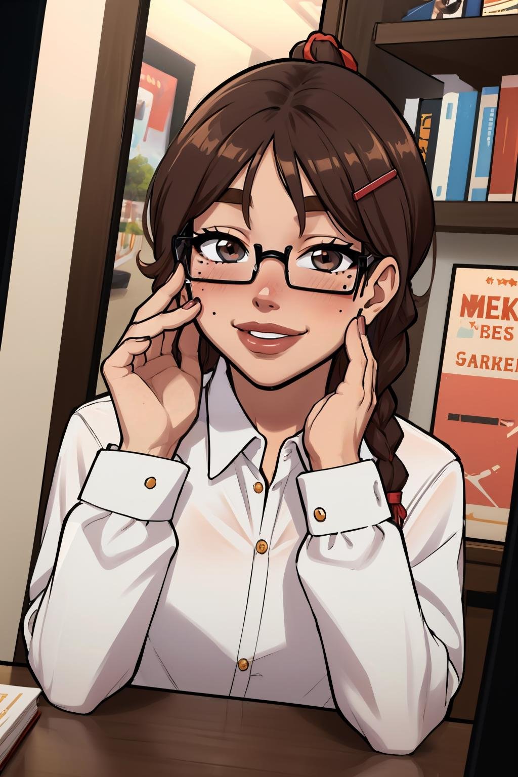 mrpotatoparty,  1girl,  glasses by guy90 on Tensor.Art