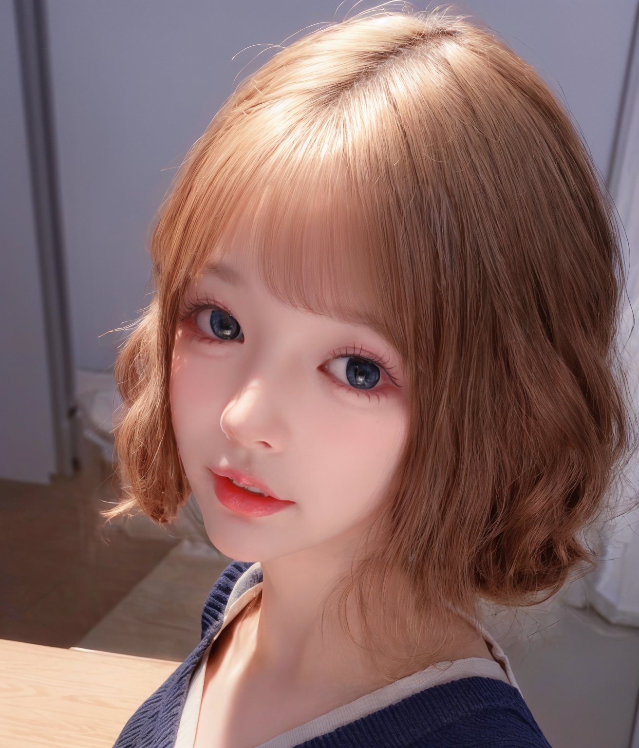 Ultra-realistic 8k CG,masterpiece,best quality,(photorealistic:1.4),HDR,absurdres,Professional,RAW photo,lens flare,(film grain:1.1),Bokeh,((Depth of field)),studio light,1girl,blue eyes,exquisite face,black_hair,long_hair,bangs,solo,best ratio four fingers and one thumb,((close-up)),upper body,Highly detailed,Professional,extreme detail description,looking at viewer,early morning serenity,standing,school_uniform,serafuku,microskirt,miniskirt,classroom,<lora:add_more_details:0.5>,<lora:少女日记1.0_v4-000016:0.8>,<lora:NO.6_v3-000016:0.8>,