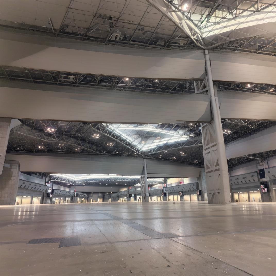 best quality, ultra-detailed, illustration,tokyobigsight, EASTHALL, scenery, indoors, ceiling light, lights, light, sign, lamppost, ceiling, real world location <lora:tokyobigsight_EASTHALL_indoors_SD15_V3:1>