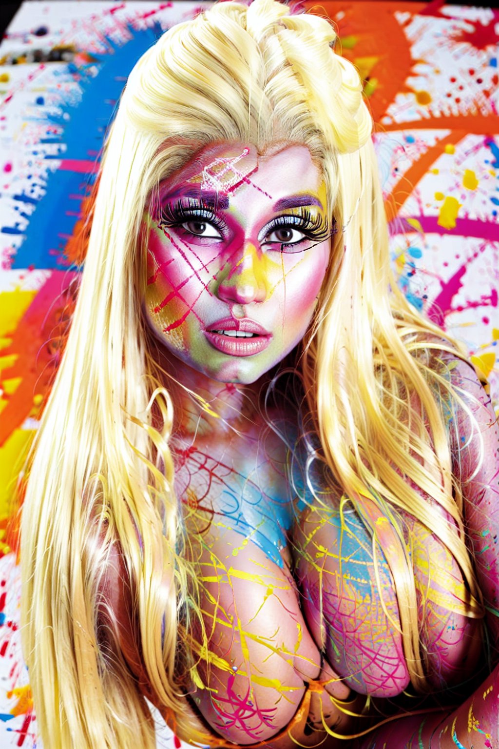 a woman,  long blonde hair,  naked by user_677401095441677157 on Tensor.Art