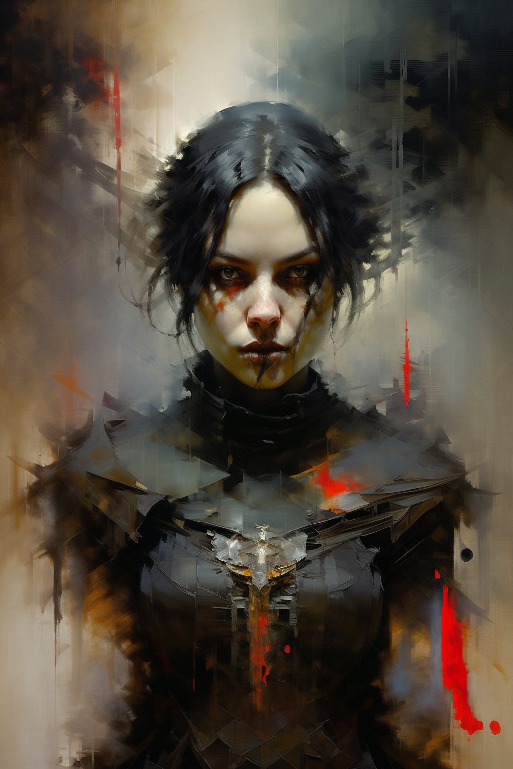 oil painting,  bichu,  1girl by Konan on Tensor.Art