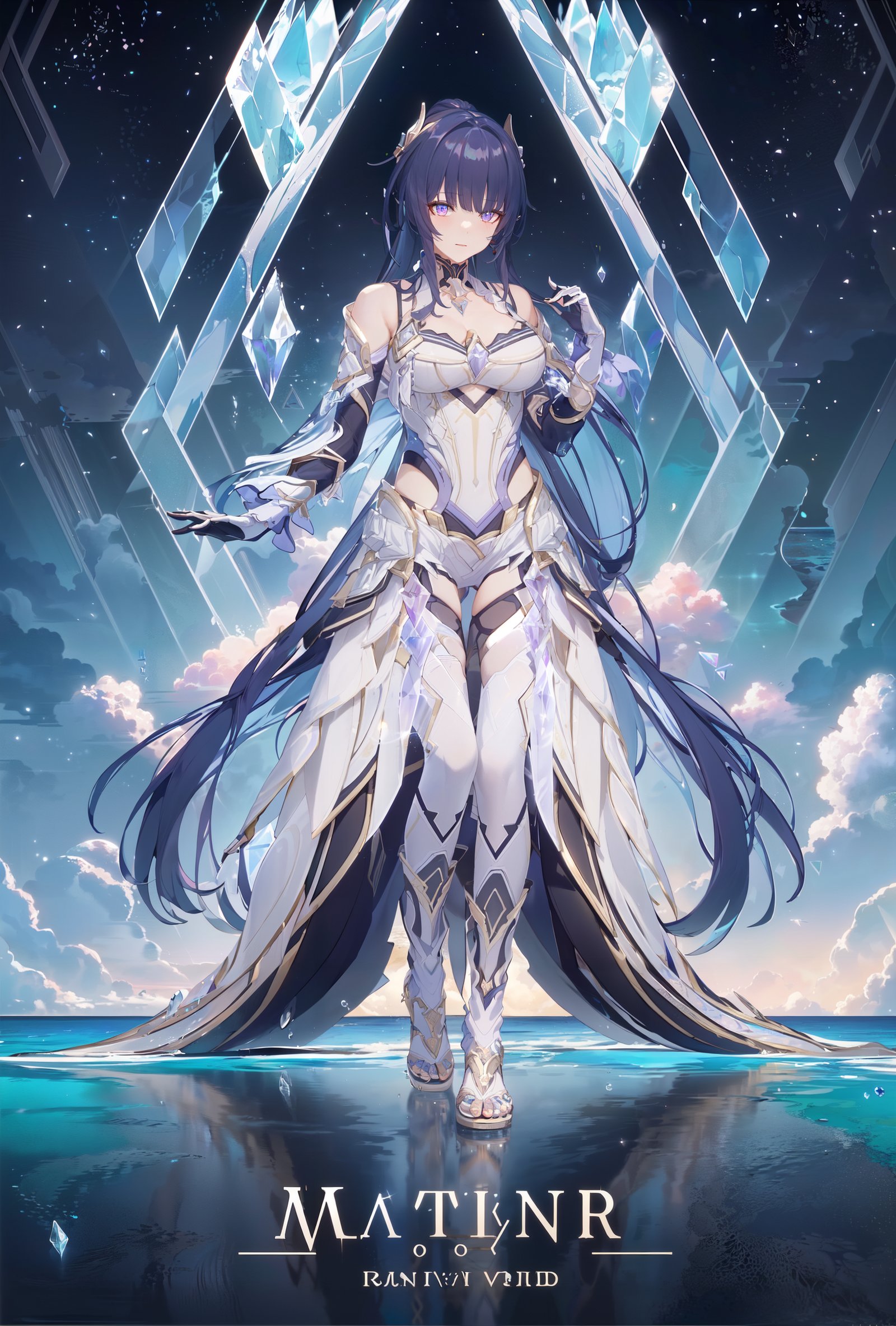 simple_blue_background,  golden and white theme,  Sense of coordination by Tangerboom on Tensor.Art