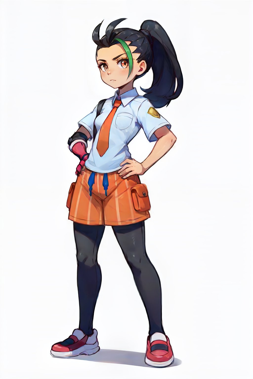 nemona (pokemon),  looking at viewer,  streaked hair by Ttan on Tensor.Art