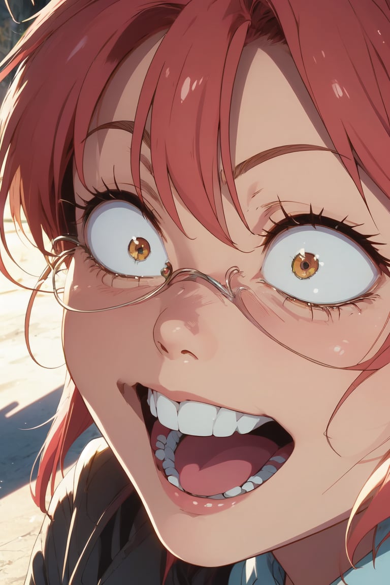 Crazy face, crazy laugh, crazy eyes, strong shadows, detailed face,kobayashi