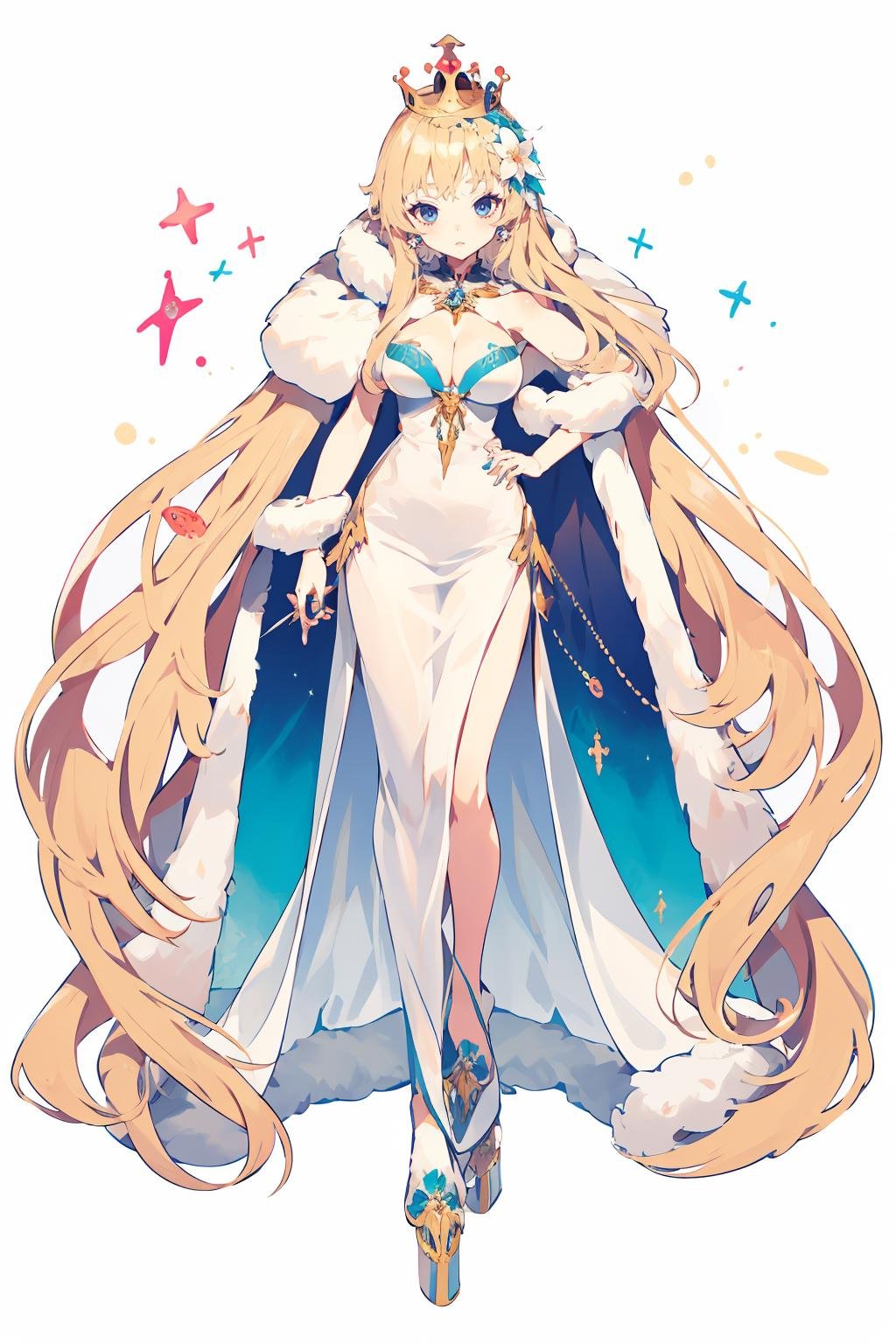 1girl,  dress,  long hair by 才不是今宵呢！ on Tensor.Art