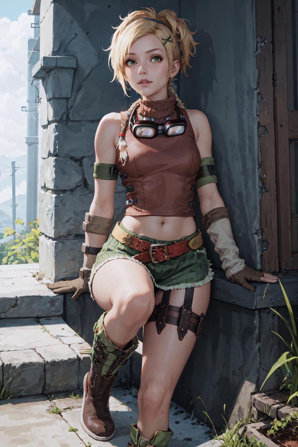 1girl,  RikkuX,  x hair ornament by FallenIncursio on Tensor.Art