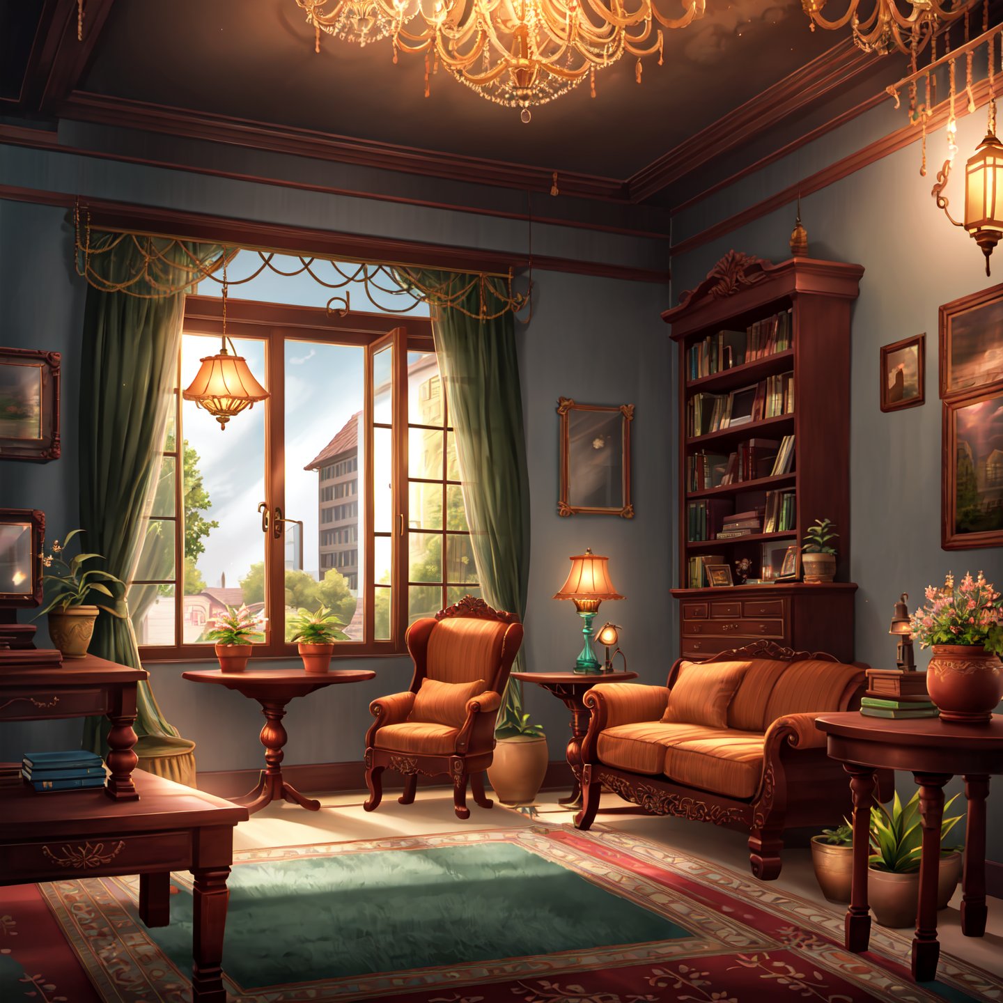 couch,  no humans,  indoors by 超市里扫货 on Tensor.Art