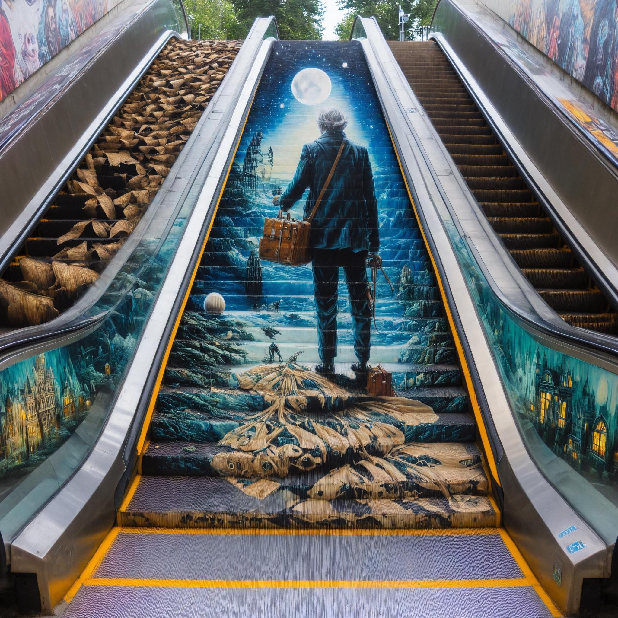 masterpiece,  best quality,  escalator by nocor1i8 on Tensor.Art