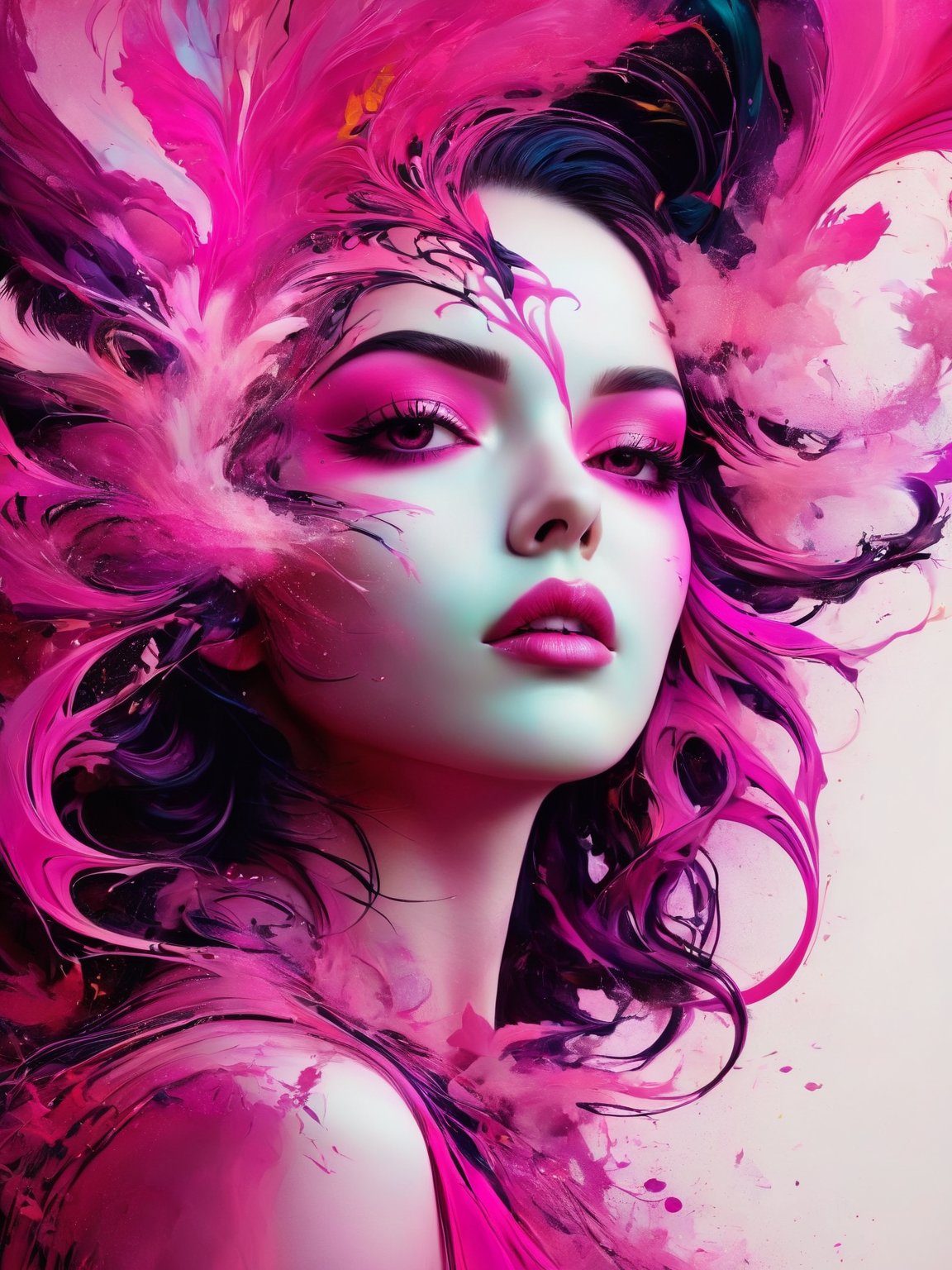 (best quality, 4k, 8k, highres, masterpiece:1.2), ultra-detailed, psychology, manipulation, dark, pink, colorful, powerful, contrasting, emotive, expressive, stylized, realistic, high contrast, dramatic lighting, surreal elements, layered textures, abstract background, vibrant tones, love symbol, woman's face obscured, complex emotions, hidden motives, vivid colors, transformative, subconscious desires, deep symbolism, human psyche analyzed, intense gaze, sinister aura, surrealistic atmosphere, figurative art, emotional manipulation, conflicting emotions, ambiguous storyline, hidden meanings, strong impact, provocative composition, intricate details, meaningful expressions, great understanding, fascinating portrayal, mesmerizing artwork, masterpiece in pink shades