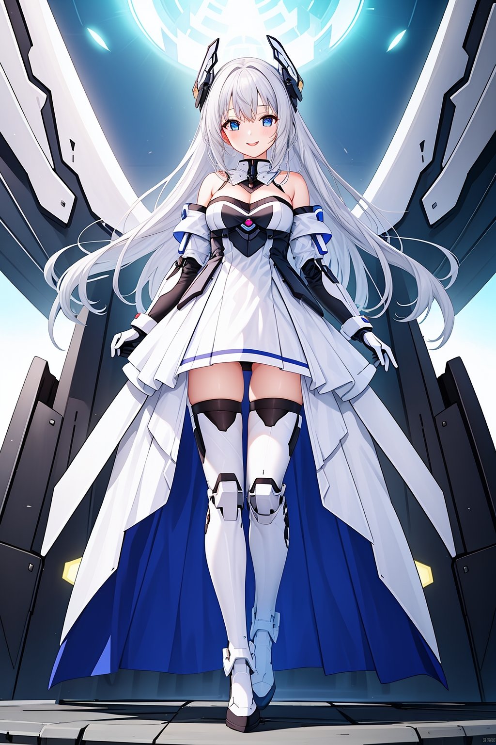 1girl,  bare shoulders,  boots by 蔚蓝Blue on Tensor.Art