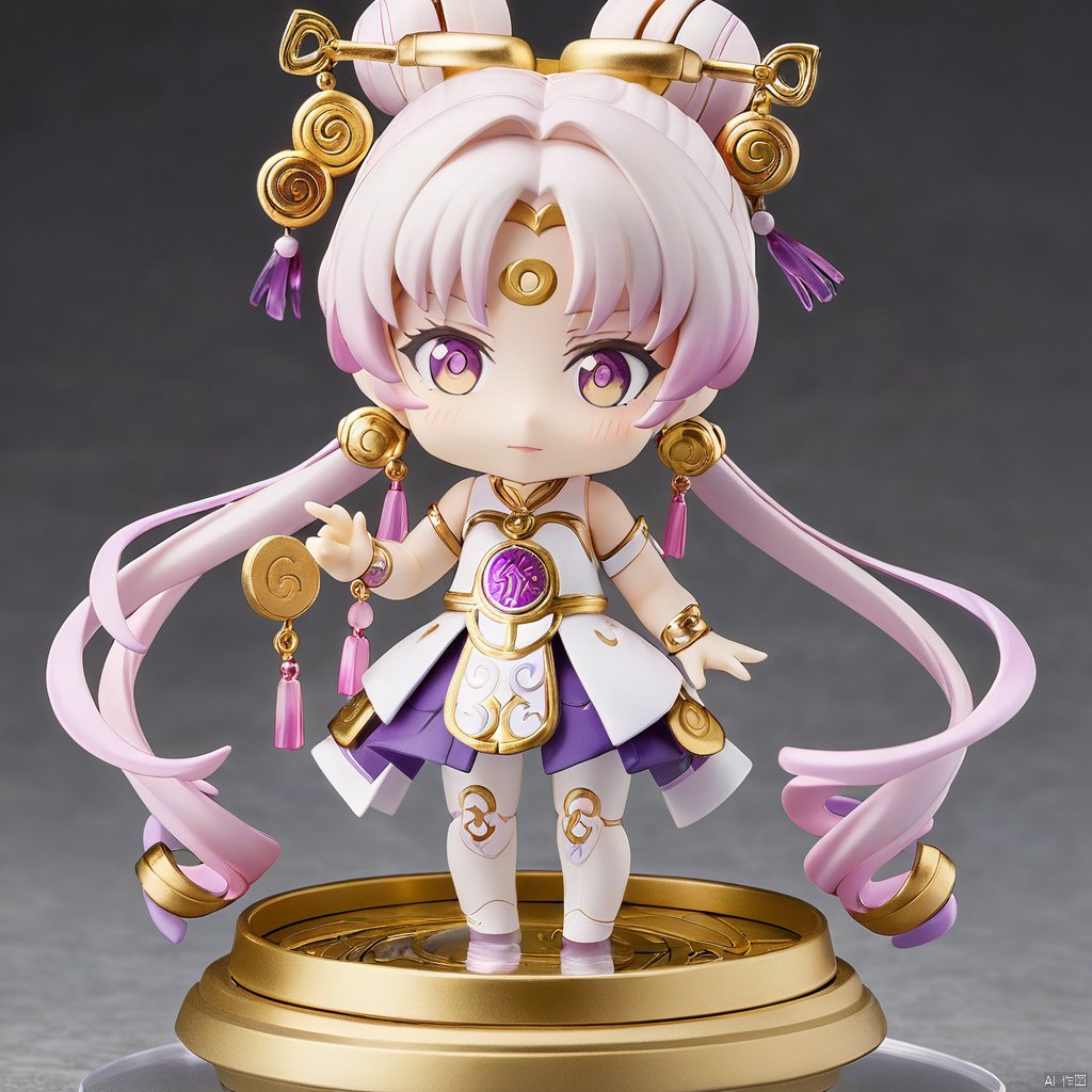  nendoroid figure, 
1girl, fu xuan \(honkai: star rail\), honkai \(series\)
, masterpiece, best quality,