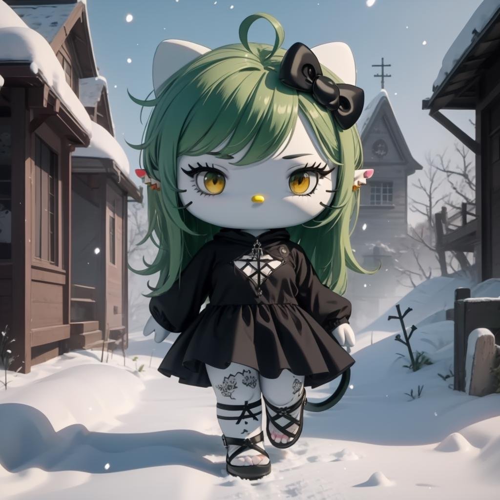 hello_kitty,  gavial,  1girl by Lembont on Tensor.Art
