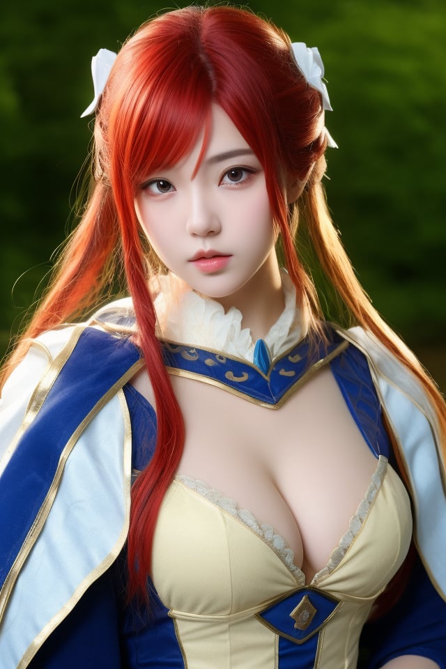 realistic,cosplay,1girl,detailed gorgeous face,delicate features,cosplay clothes,