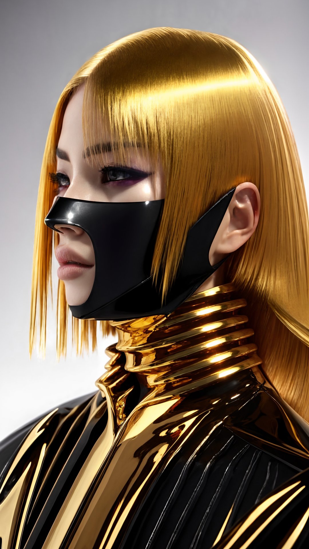 Red eyes, evil, golden, shiny, gold hair,High detailed ,midjourney,perfecteyes,Color magic,urban techwear,hmochako,better witch,witch, witch,Long hair,free style,horror (theme)