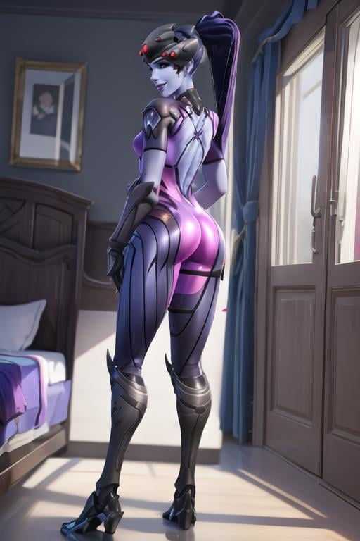 back cutout,  back tattoo,  widowmaker by Gertan on Tensor.Art