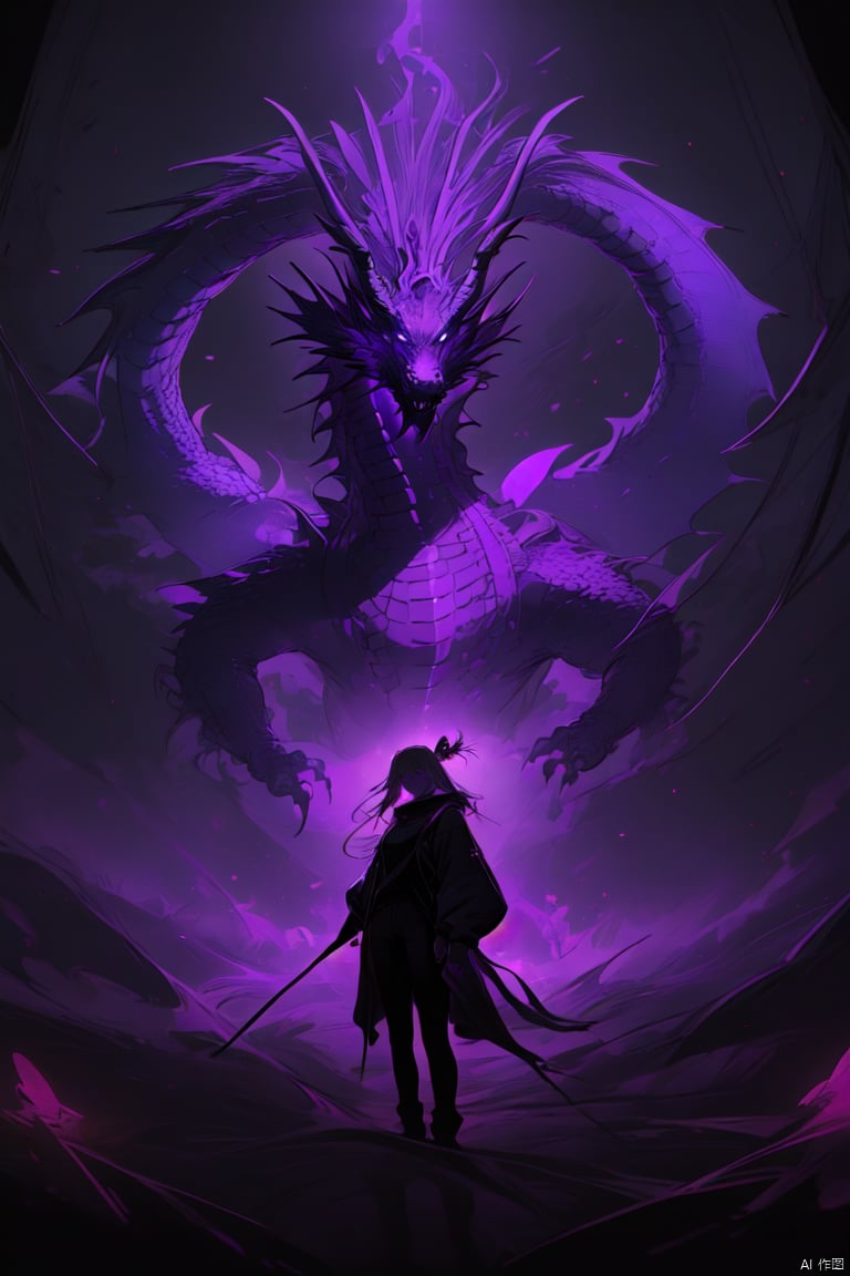  mastepiece,best quality,ethereal dragon,fantasy art,backlighting,ethereal glow,purple theme, best quality