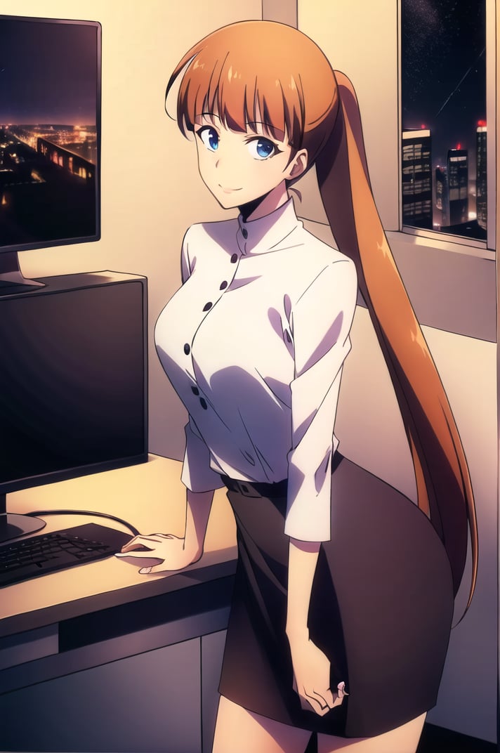 1girl,  ChopioLeeJoohee,  orange hair by turkey910 on Tensor.Art