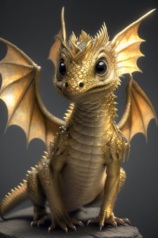 dragon, dragon cute, wings, simple_background, best quality, realistic