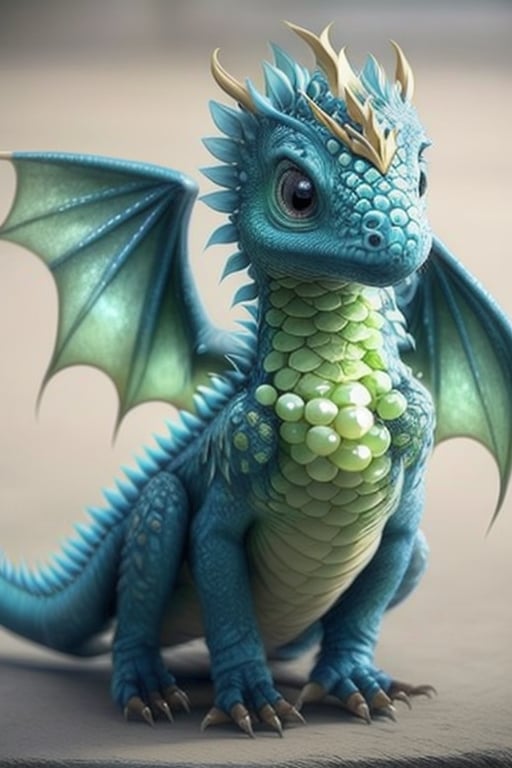 dragon, dragon cute, wings, simple_background, best quality, realistic