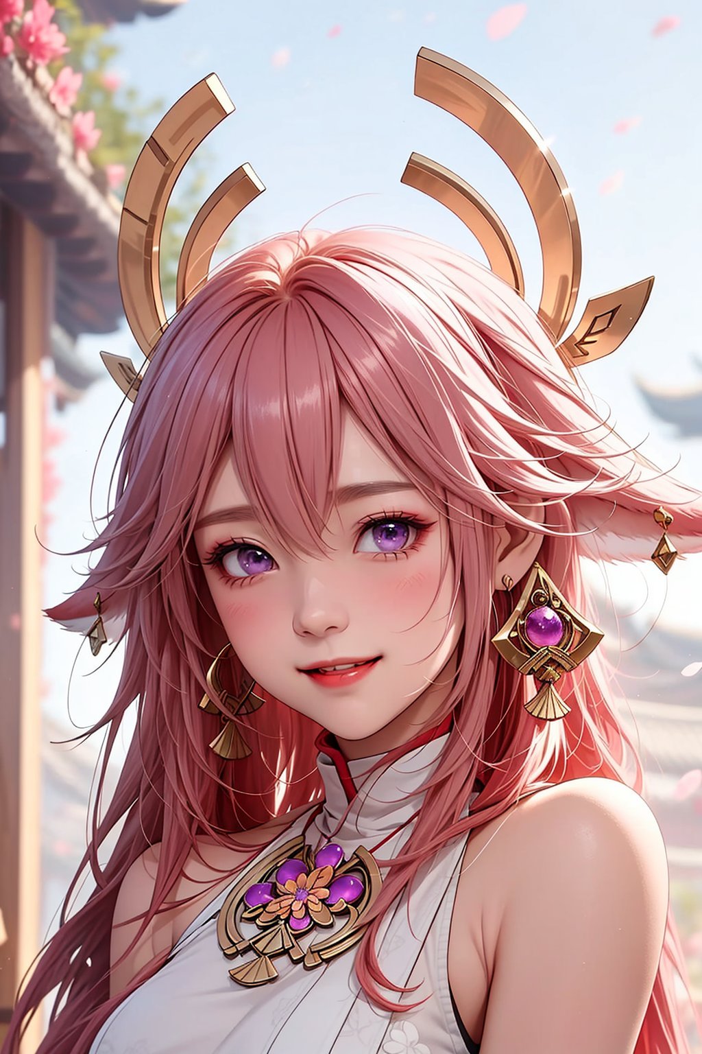ba shen zi,  1girl,  pink hair by 泊T.T on Tensor.Art