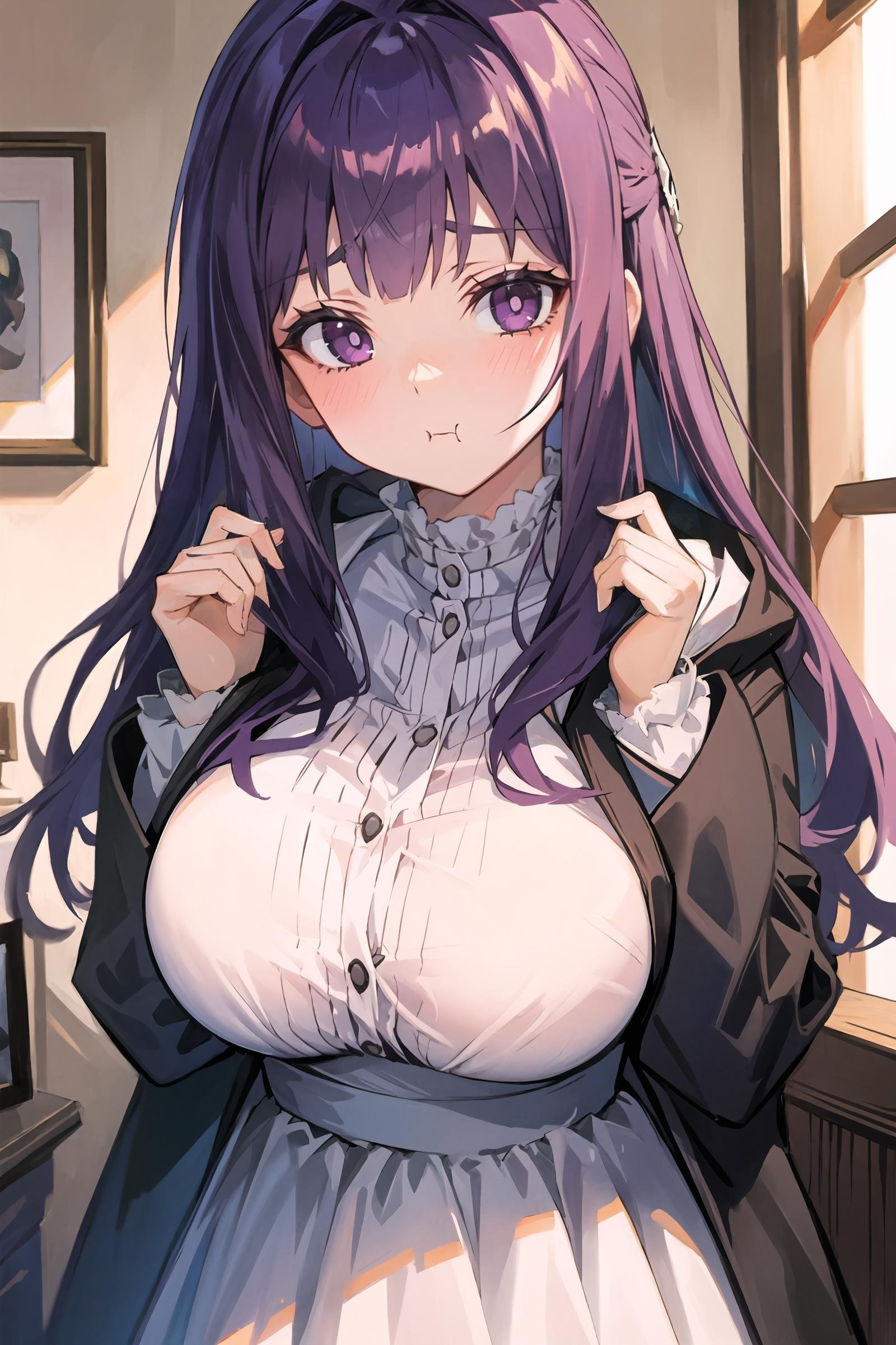 1girl,  fern (sousou no frieren),  solo by okingjo on Tensor.Art