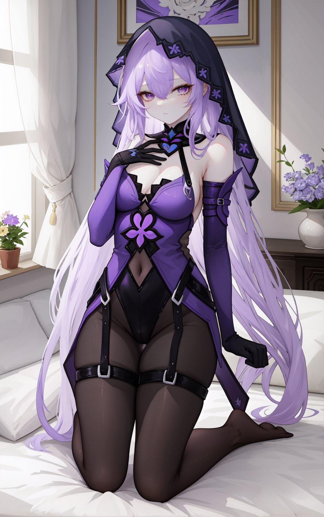 heitiane,  long hair,  gloves by Ttan on Tensor.Art