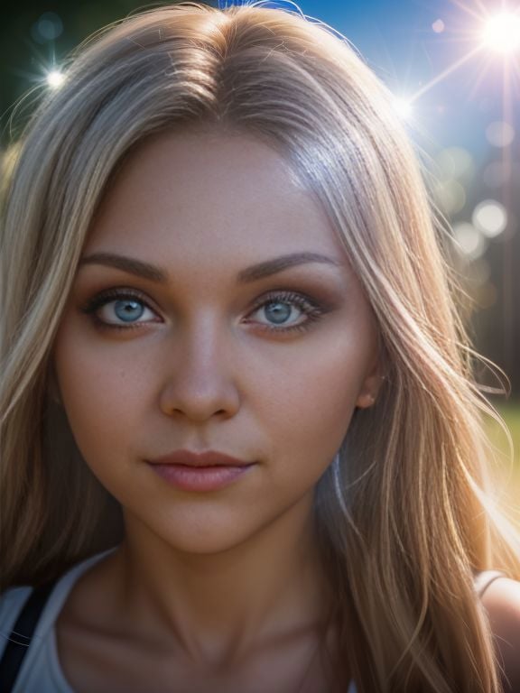 headshot,  Vickie_Zane, playground , twinkling eyes, lens flare, 