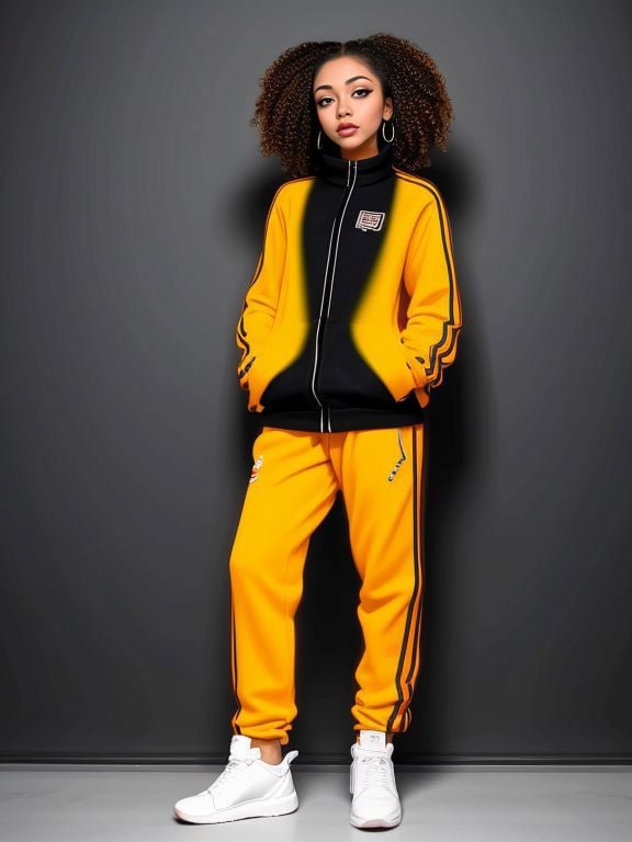 color ink (medium) Artist, Maria_Valez, tracksuit outfit, 