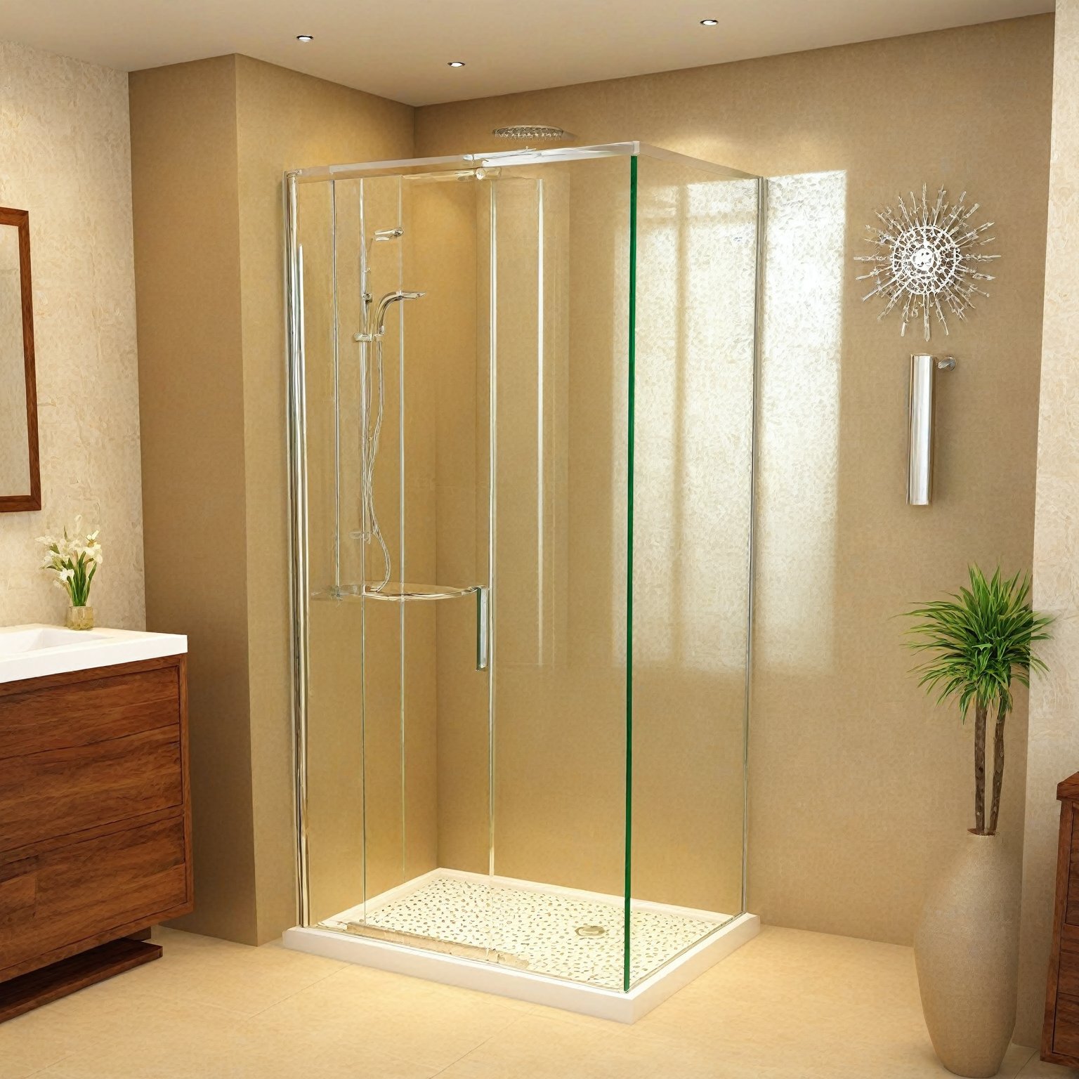 ((Hyper-Realistic)) photo of modern luxurious bathroom in a cabin,indoors,glass shower booth at corner, cabinet,toilet,washstand
BREAK
aesthetic,rule of thirds,depth of perspective,studio photo,trending on artstation,(Hyper-realistic photography,masterpiece,ultra-detailed,intricate details,16K,sharp focus,high contrast,kodachrome 800,HDR:1.2),by Karol Bak,Gustav Klimt and Hayao Miyazaki,
real_booster,ani_booster,w1nter res0rt,H effect