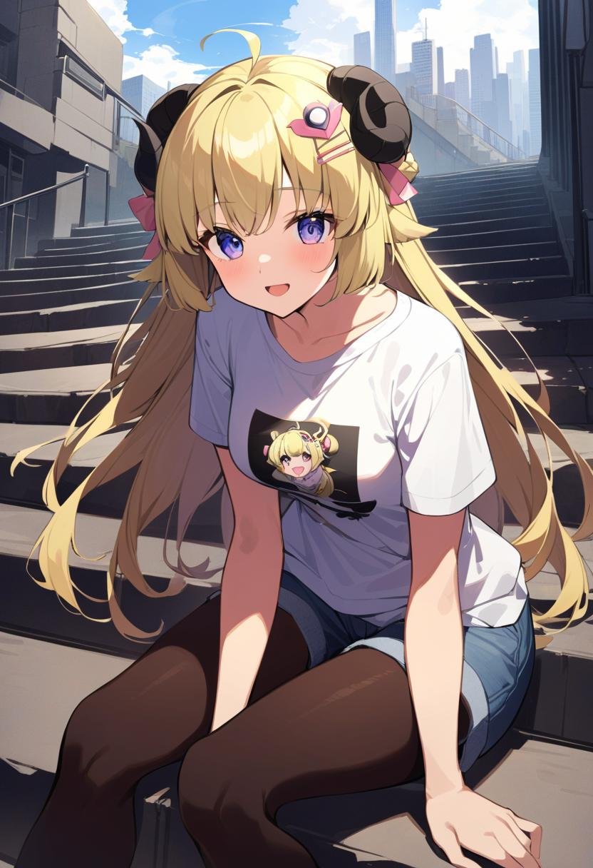 TsunomakiWatame,  long hair,  ahoge by ChameleonAI on Tensor.Art