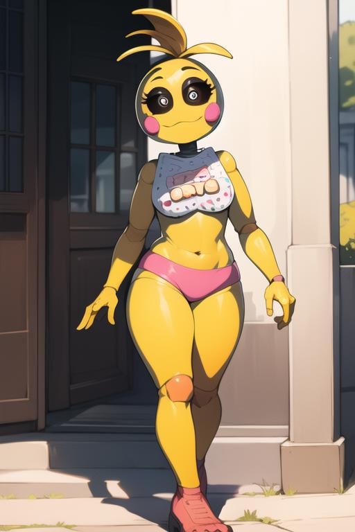 <lora:toychica-06:1> toychica, full body, solo, detailed background, public park, detailed shading, detailed ambient light, detailed background, masterpiece,