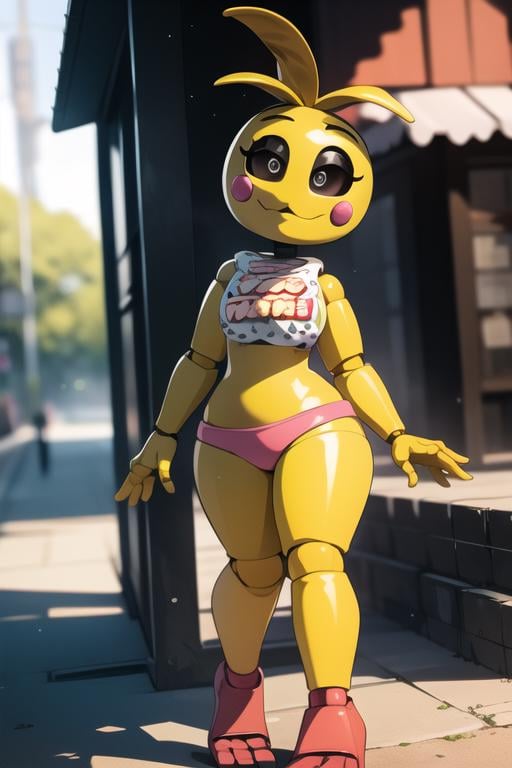 <lora:toychica-05:1> toychica, full body, outdoors, detailed background, detailed shading, detailed ambient light, detailed background, masterpiece,