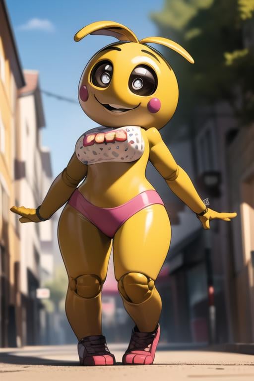 <lora:toychica-04:1> toychica, full body, outdoors, detailed background, detailed shading, detailed ambient light, detailed background, masterpiece,