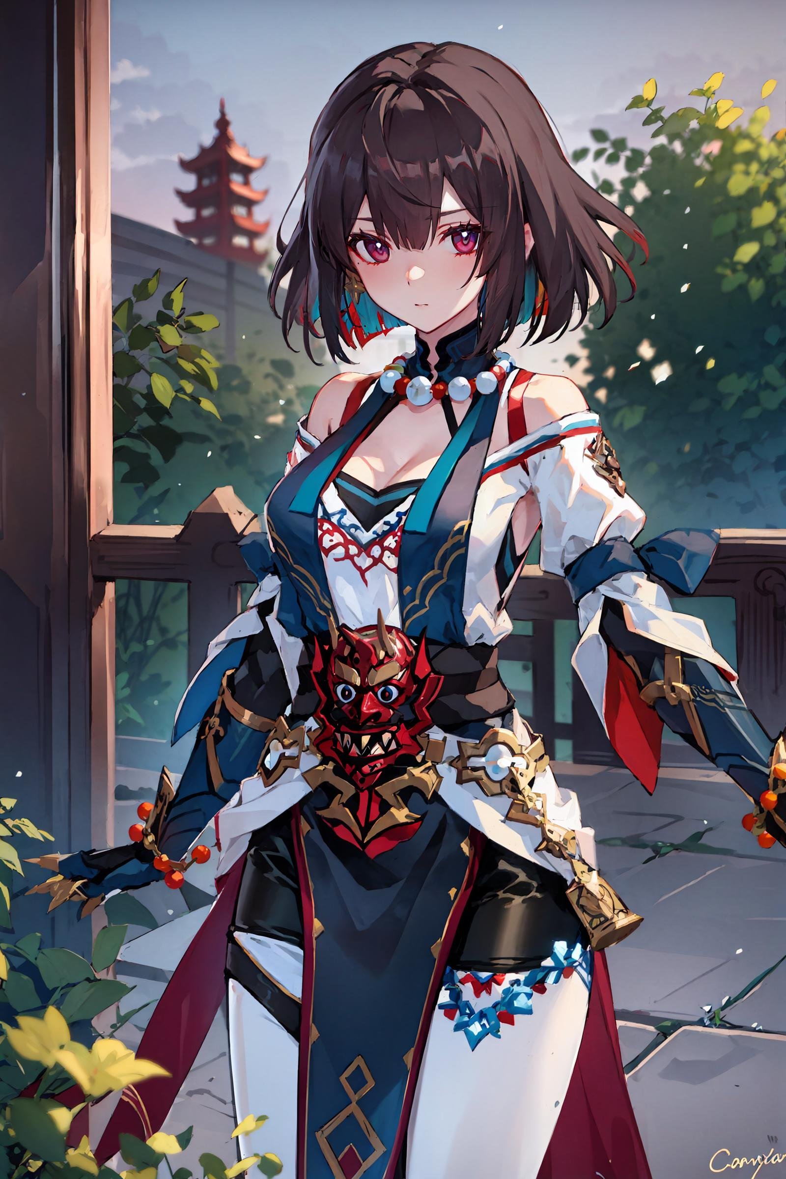 1girl,  xueyi \(honkai: star rail\),  looking at viewer by okingjo on Tensor.Art