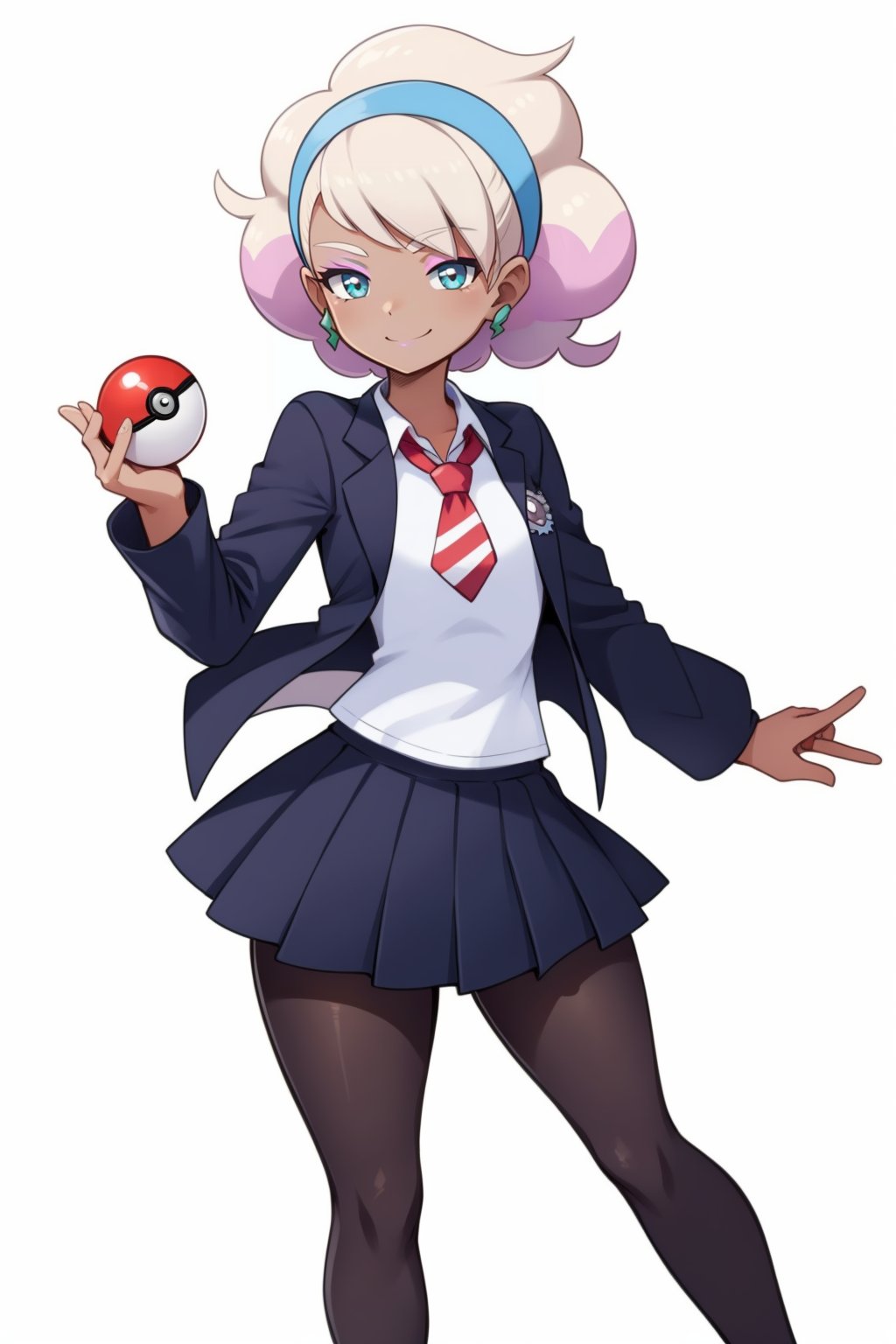 peonia (pokemon),  dark skin,  makeup by Ttan on Tensor.Art