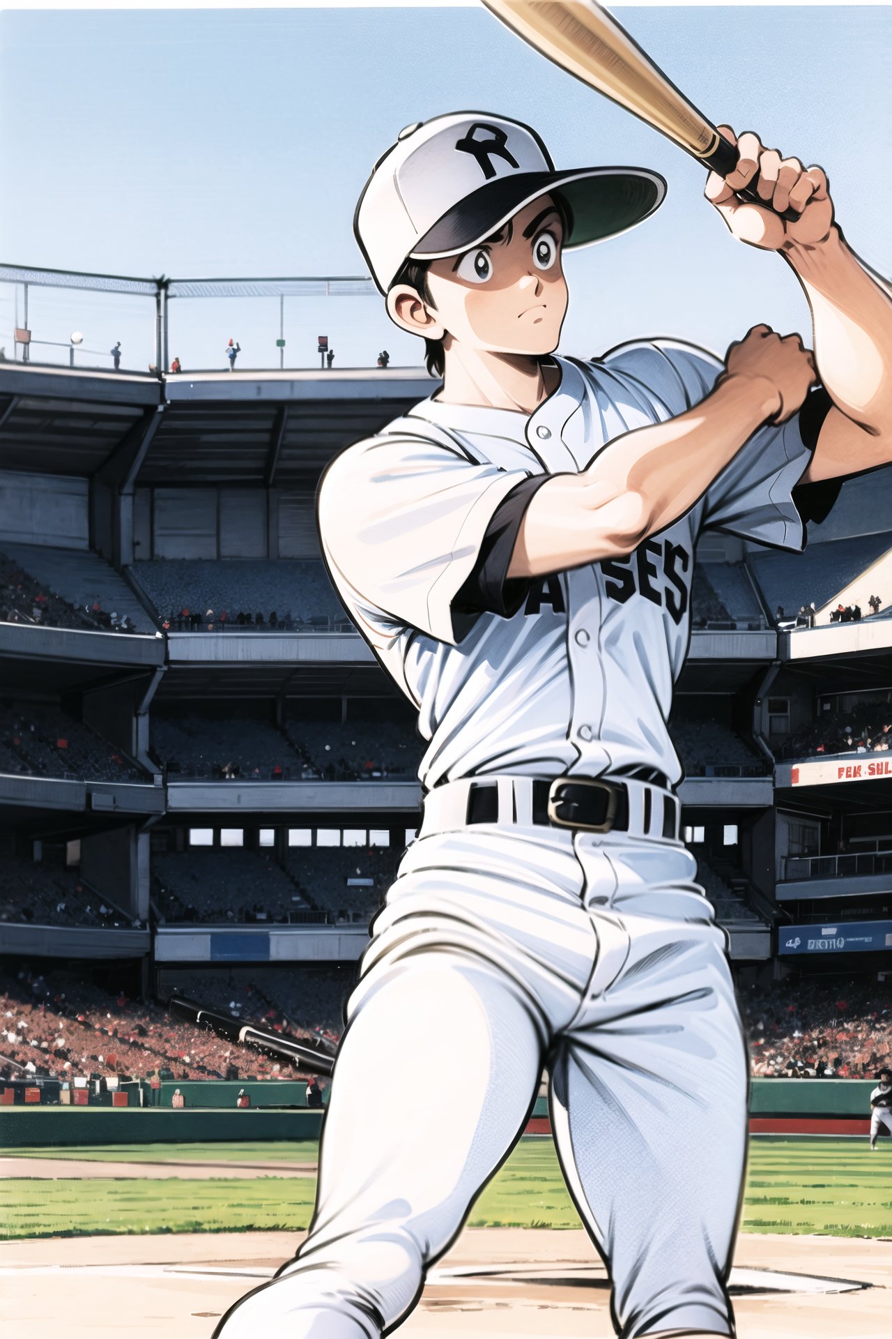 1boy,  baseball bat,  baseball uniform by Ttan on Tensor.Art
