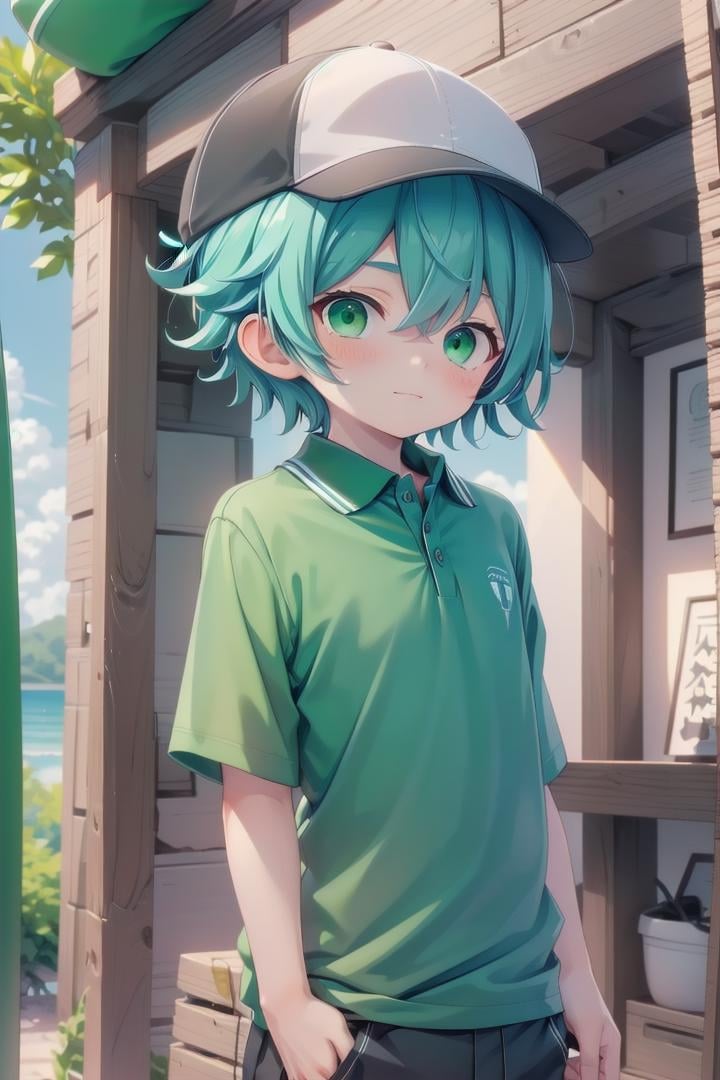 1boy,  aoi,  blue hair by fearvel on Tensor.Art