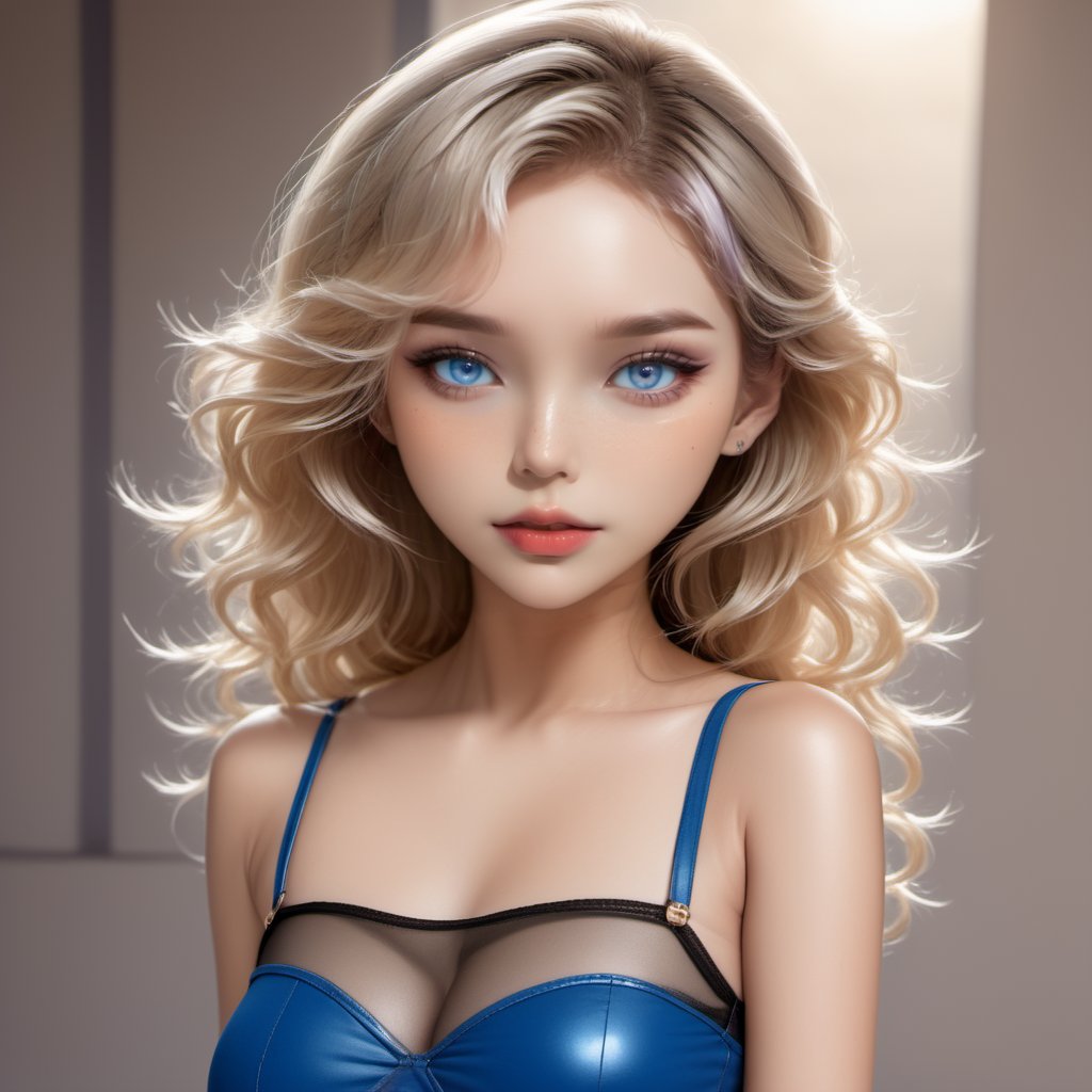 fully_clothed,  cute hourglass-body girl,  rond face by eSiAm on Tensor.Art