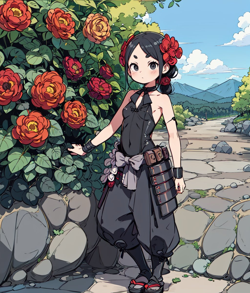 1girl,  solo,  black hair by Ttan on Tensor.Art