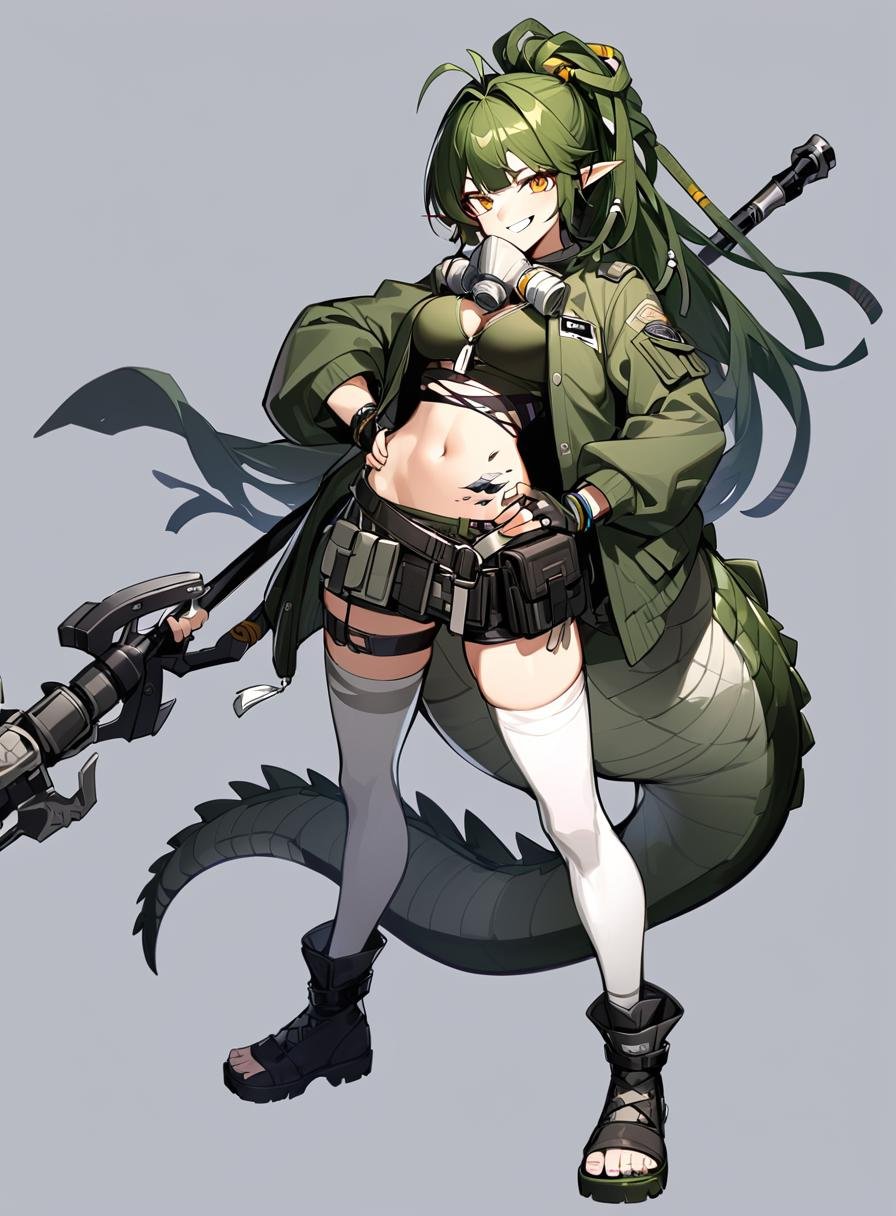 gavial,  1girl,  solo by Lembont on Tensor.Art