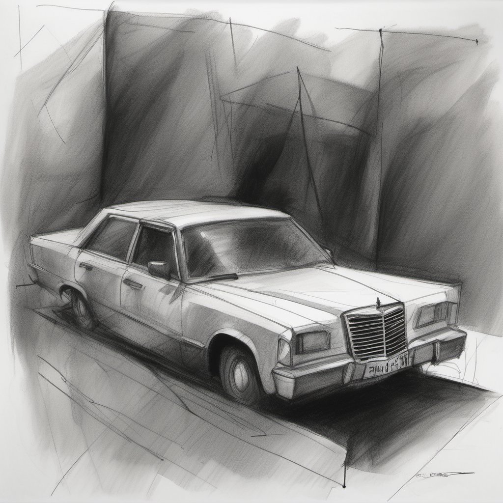 a car,<lora:noc-sketchdrawing:1>,