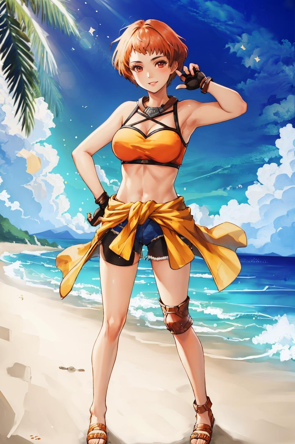 masterpiece,  beach,  1girl by bsinky on Tensor.Art