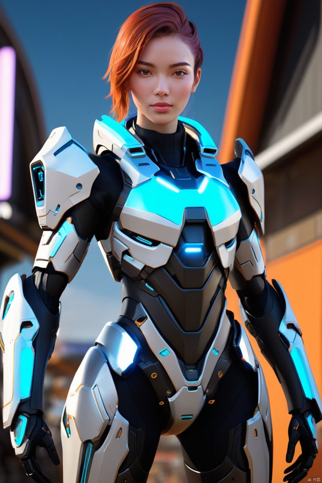 sci-fi skin HALO a character in a futuristic suit with glowing eyes, sigma female, titanium armor, andree wallin, concept art|feng zhu, artstyle andree wallin, artgerm ; 3d unreal engine, olchas logan cure liang xing, hard surface character pinterest, 4 k portrait, loba andrade from apex legends