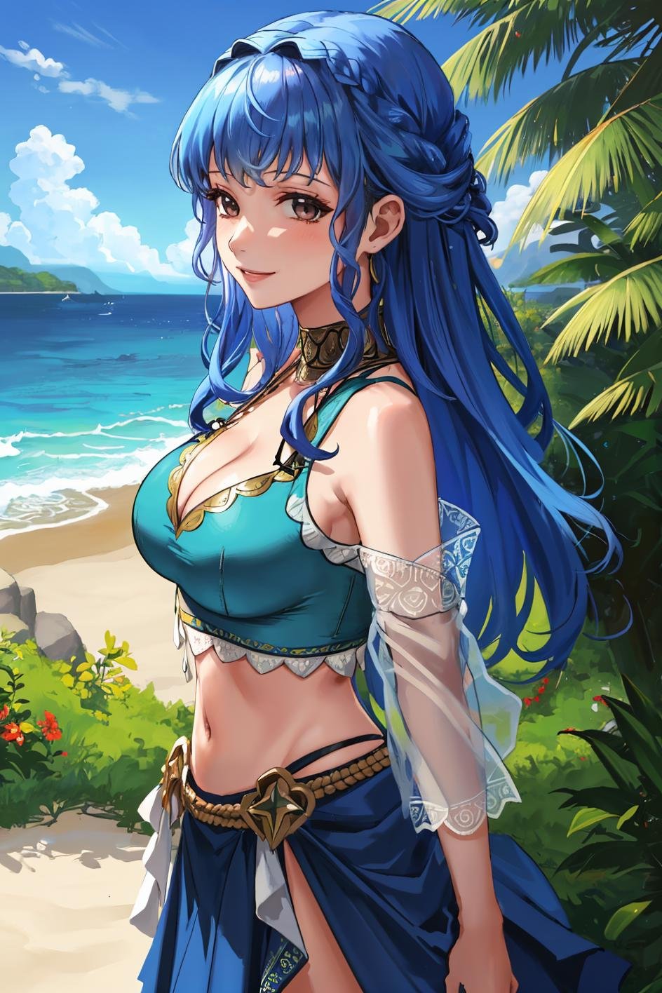 masterpiece,  beach,  1girl by bsinky on Tensor.Art
