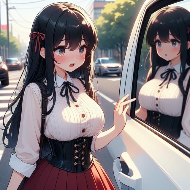 (((masterpiece))),  (((best quality))),  (((looking car glass))) by 鬼畫符 on Tensor.Art