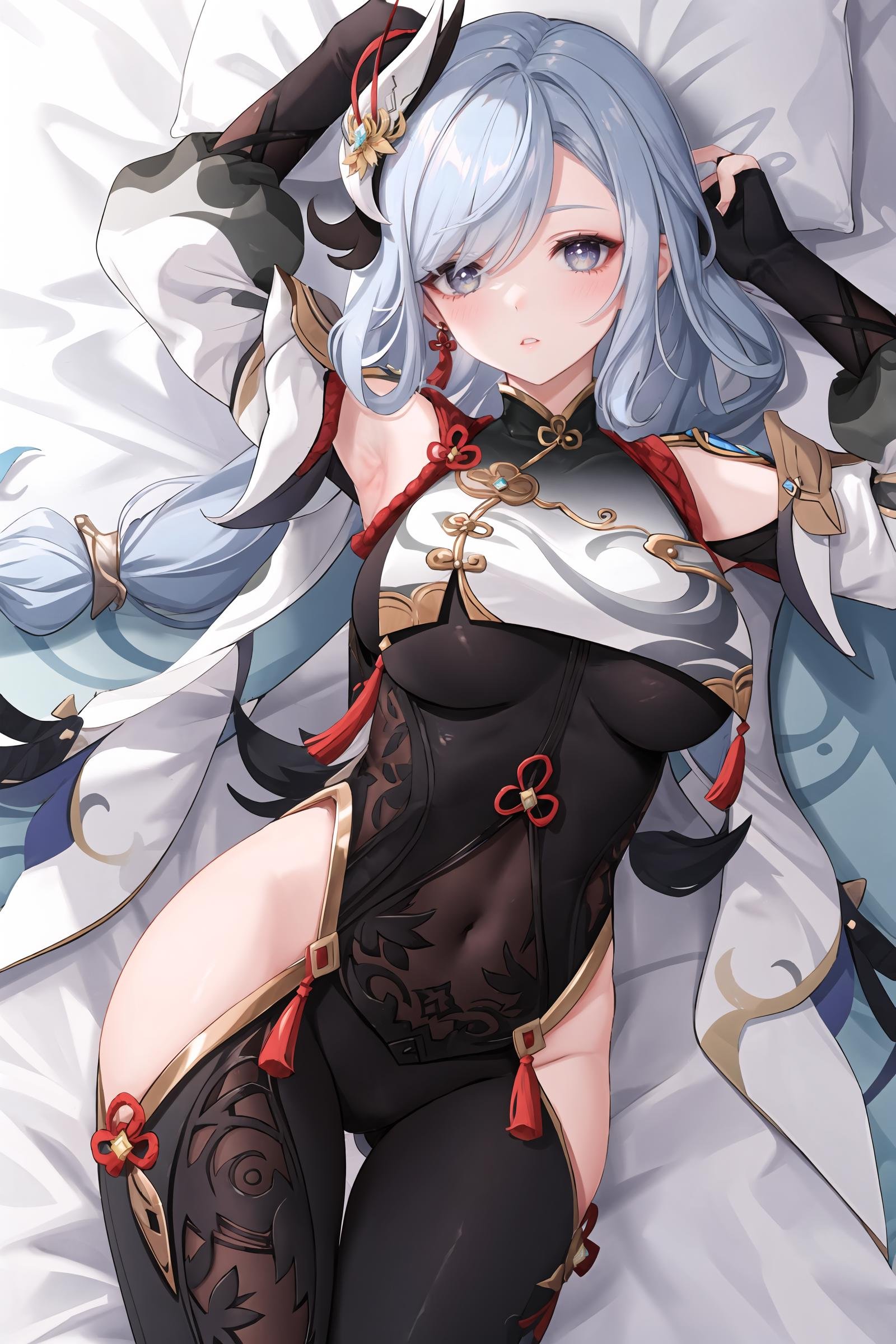 1girl,  shenhe \(genshin impact\),  solo by okingjo on Tensor.Art