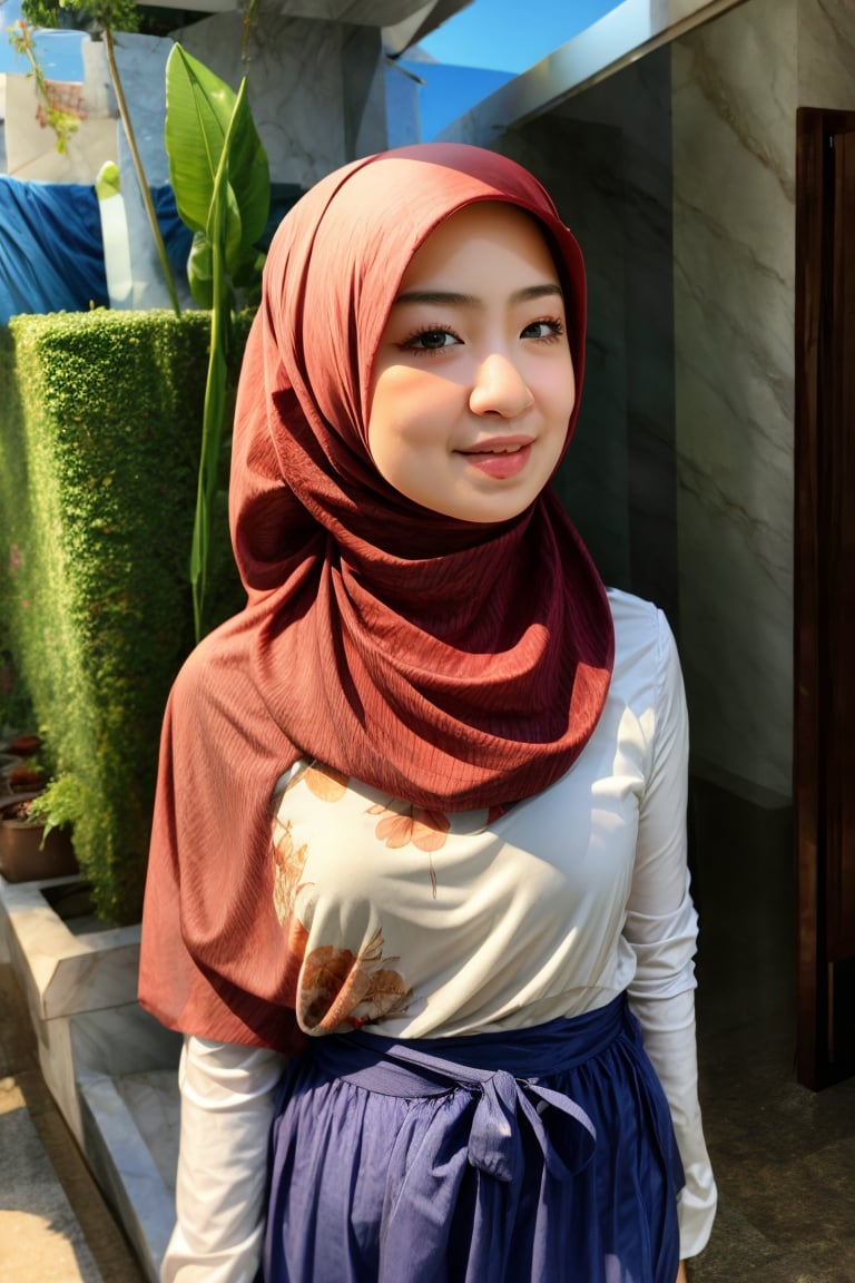 1 girl, solo, hijab,  

,N4HW4 