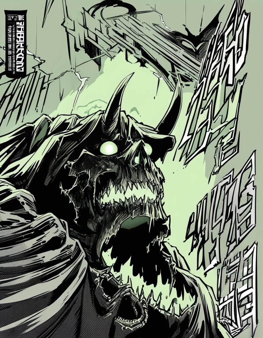 Horror-themed green theme,  monochrome,  glowing by Lembont on Tensor.Art