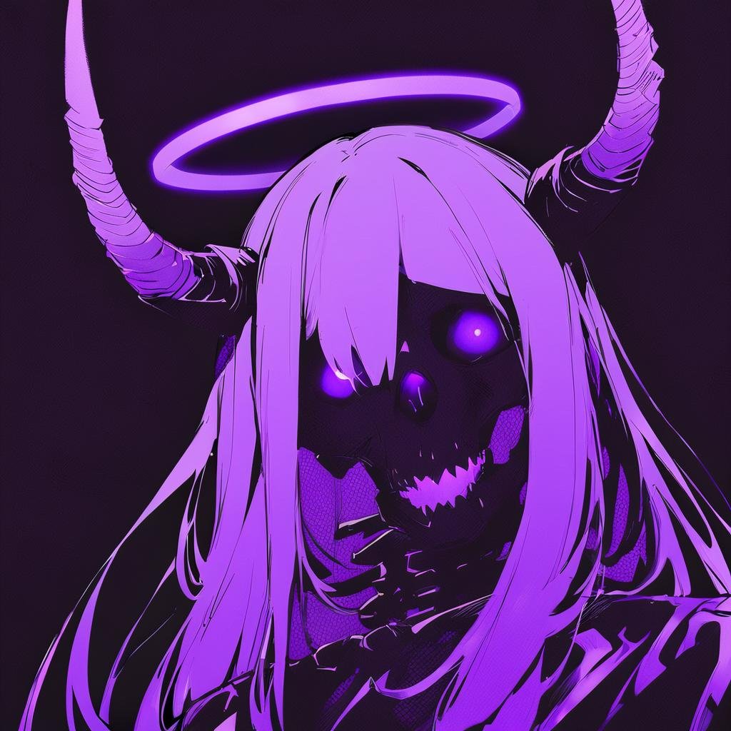 purple theme,  glowing,  1girl by Lembont on Tensor.Art
