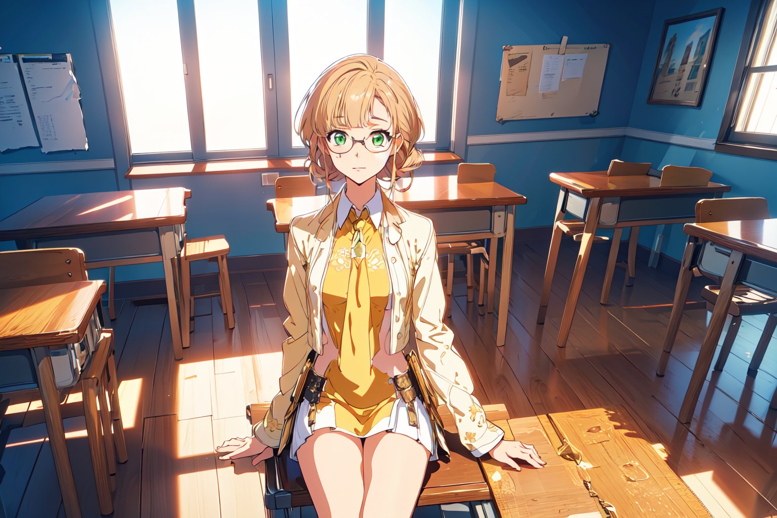 An Alone Mature Japanese Girl ,  Look at the sky,  Innocent Smile by THOA on Tensor.Art